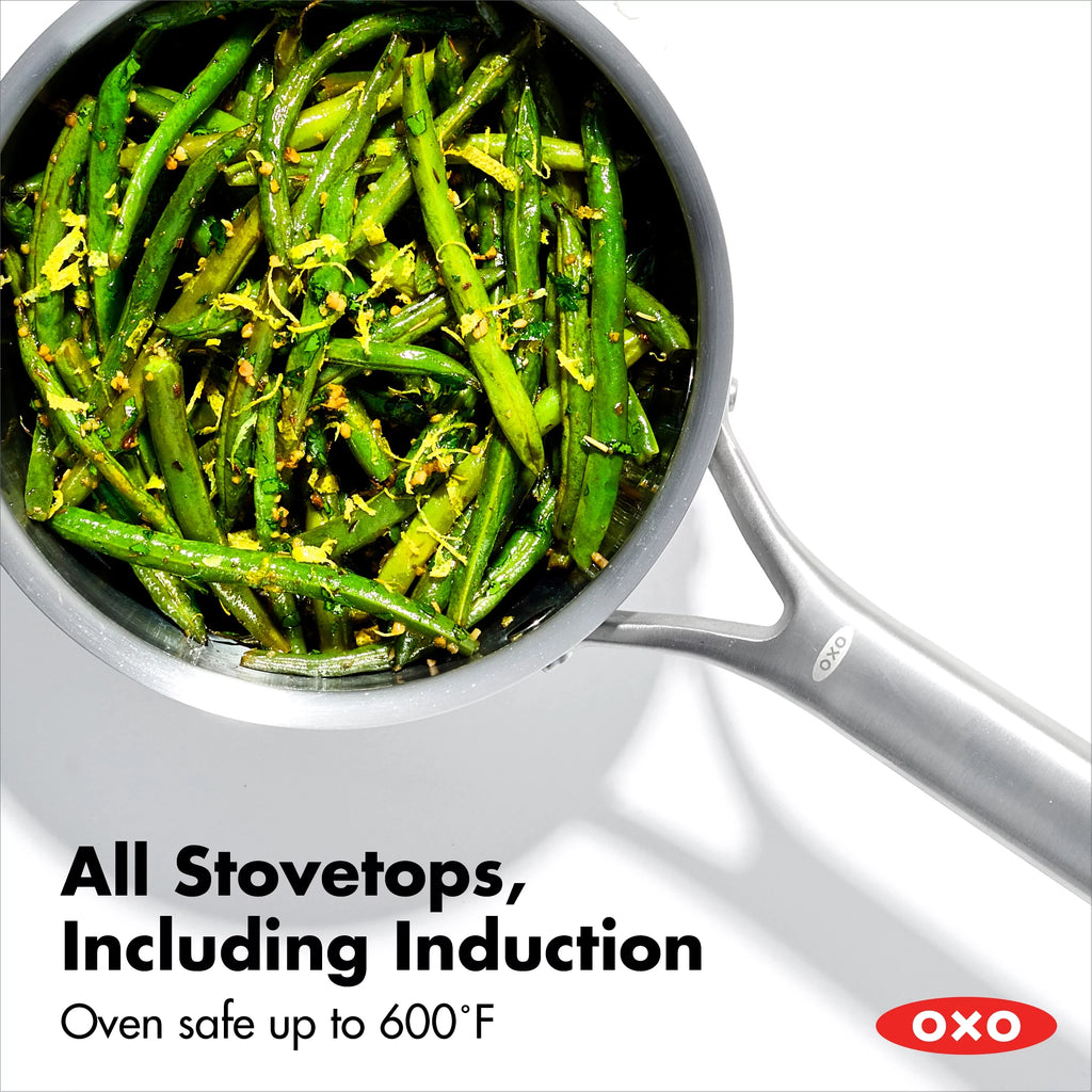 Tri-Ply Stainless Steel Chef's Pan Set V793