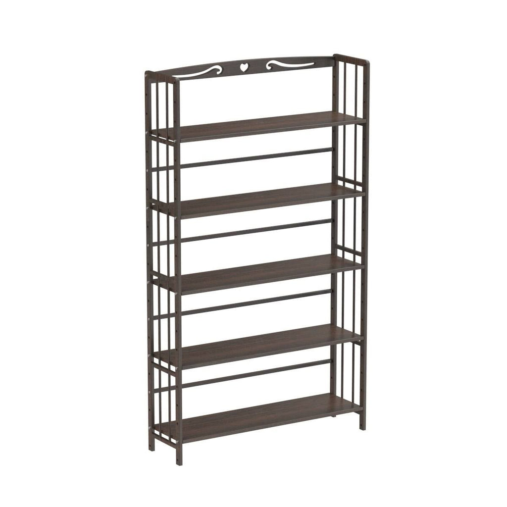 5 Shelf Solid Wood Bookshelf X64438