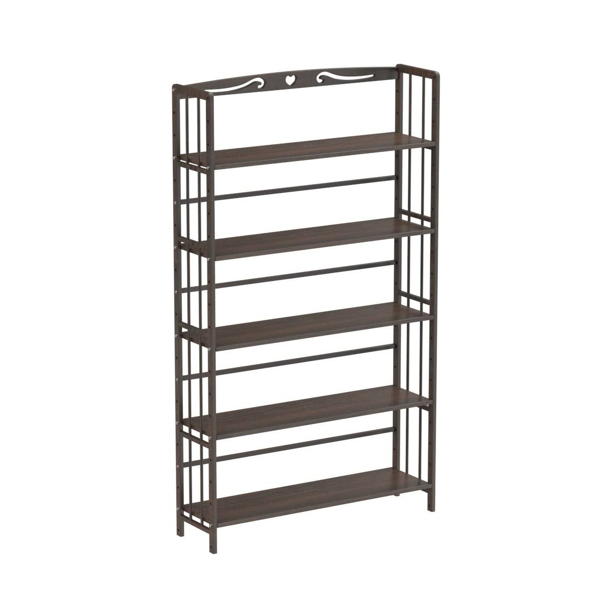 5 Shelf Solid Wood Bookshelf X64438