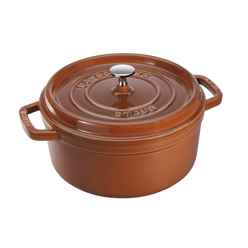 Dark Blue Cast Iron 4-Quart Round Cocotte Q1219