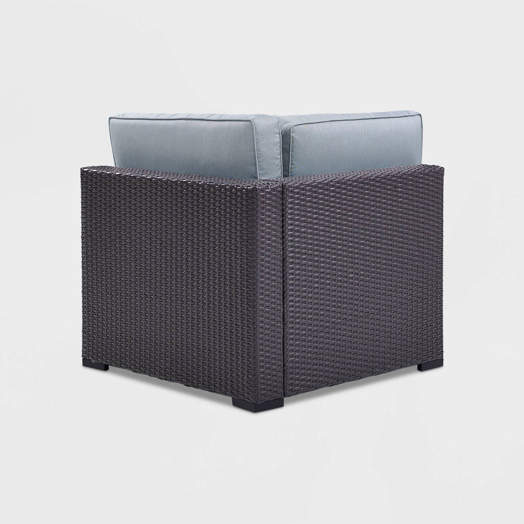 Outdoor Wicker Corner Chair Mist/Brown T48988