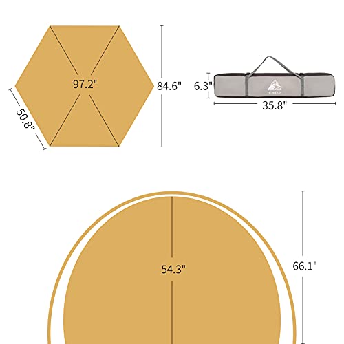 Waterproof Instant Camping Tent, 2/3/4 Person Double Layer Dome Tent P265