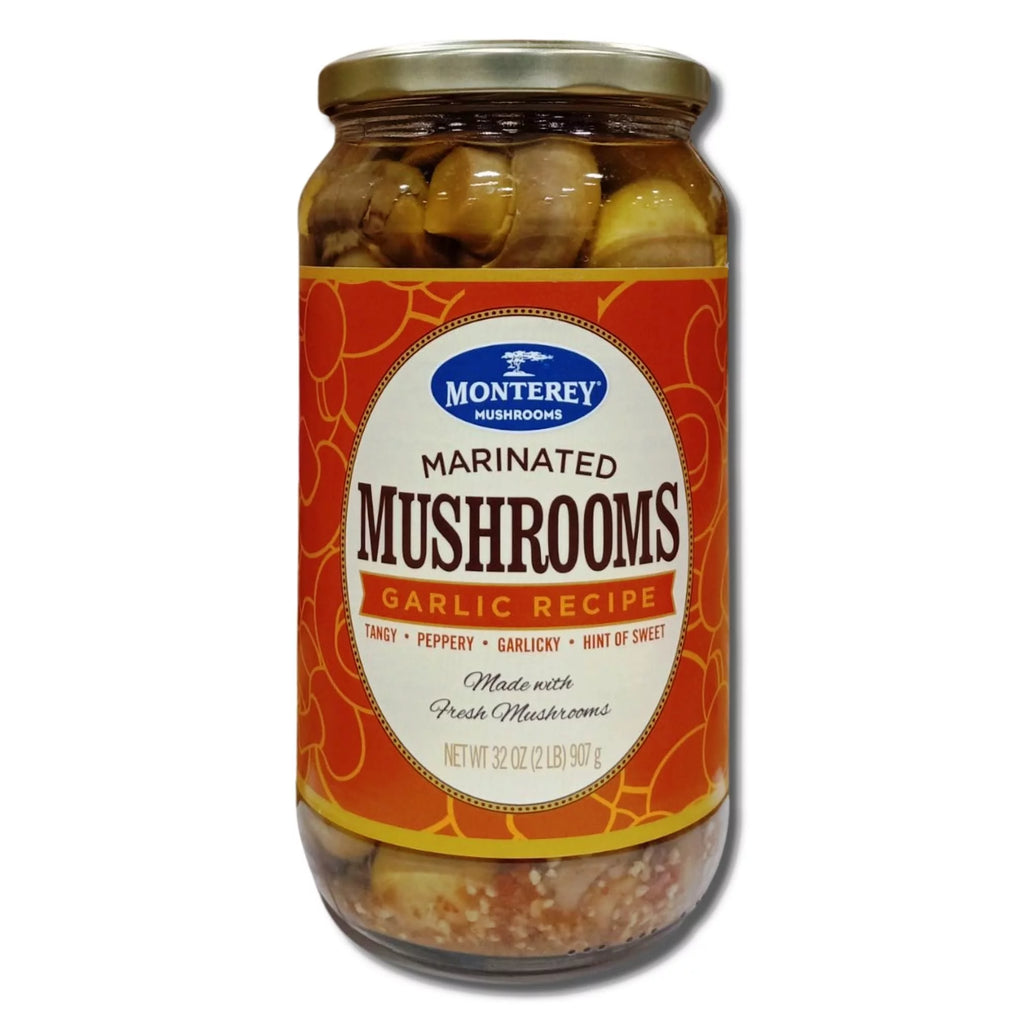 32 Ounce Garlic Marinated Mushrooms Pack of 2 M586
