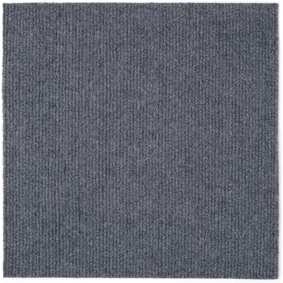 Self Adhesive Carpet Tile, 12 Tiles/12 sq Ft Pack of 2 S10299