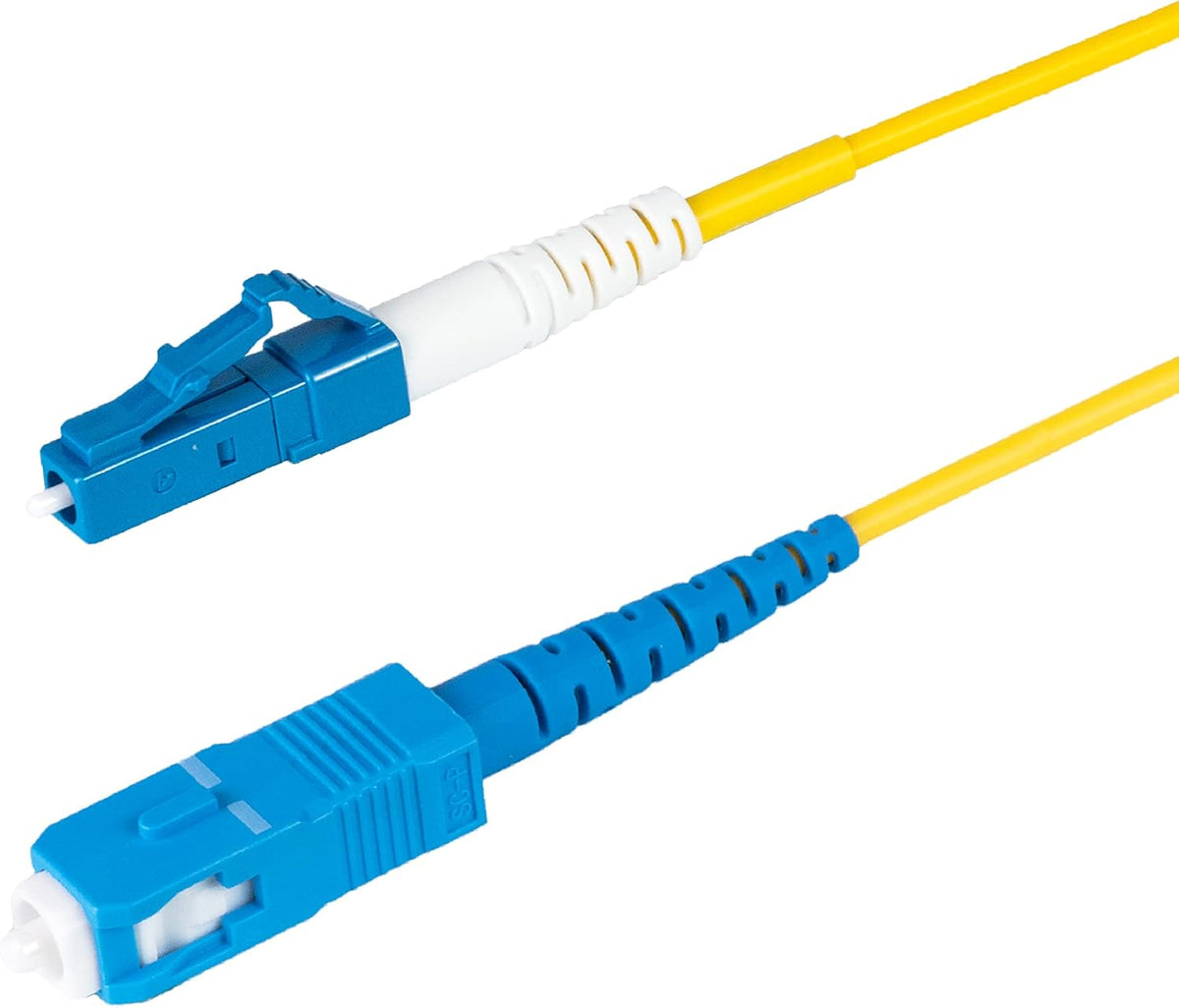 5-Pack 5 Meter SC/APC to SC/APC Simplex Riser OFNR Fiber Patch Cable T80876