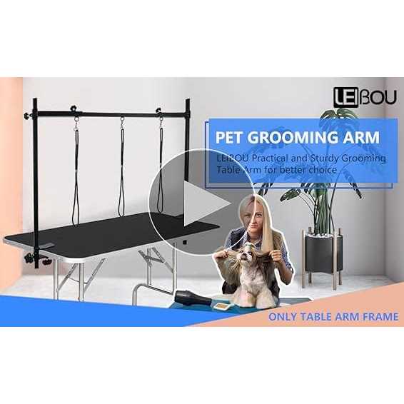 Dog Grooming Table Arm with 3 Noose and Clamp D2665
