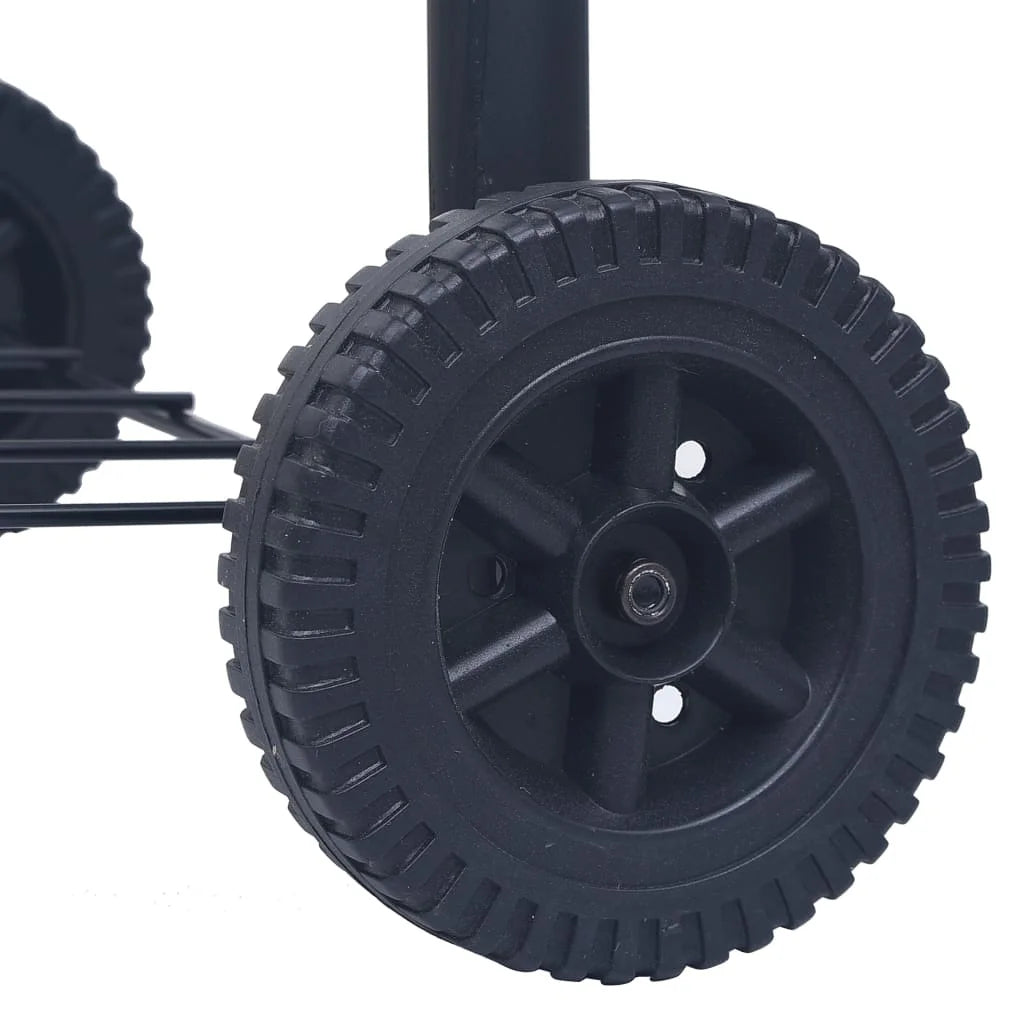 Charcoal BBQ Grill Smoker with Bottom Shelf Black M9163