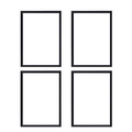 White 12x12 Floater Frame 4 Pack K8024