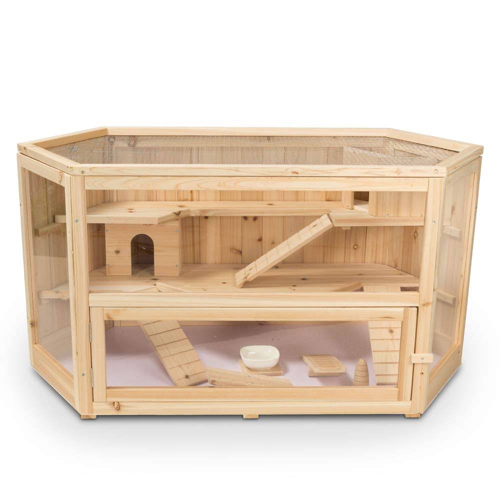 3-Tier Fir Wood Hamster Cage H109935