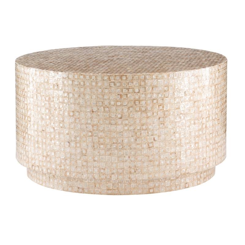Gold Capiz Mosaic Coffee Table P6870