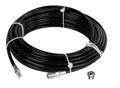 1/8in. x 100ft. 4800 PSI Thermoplastic Sewer Jetter Hose with 6.0 Orifice Button Nose Nozzle O872036
