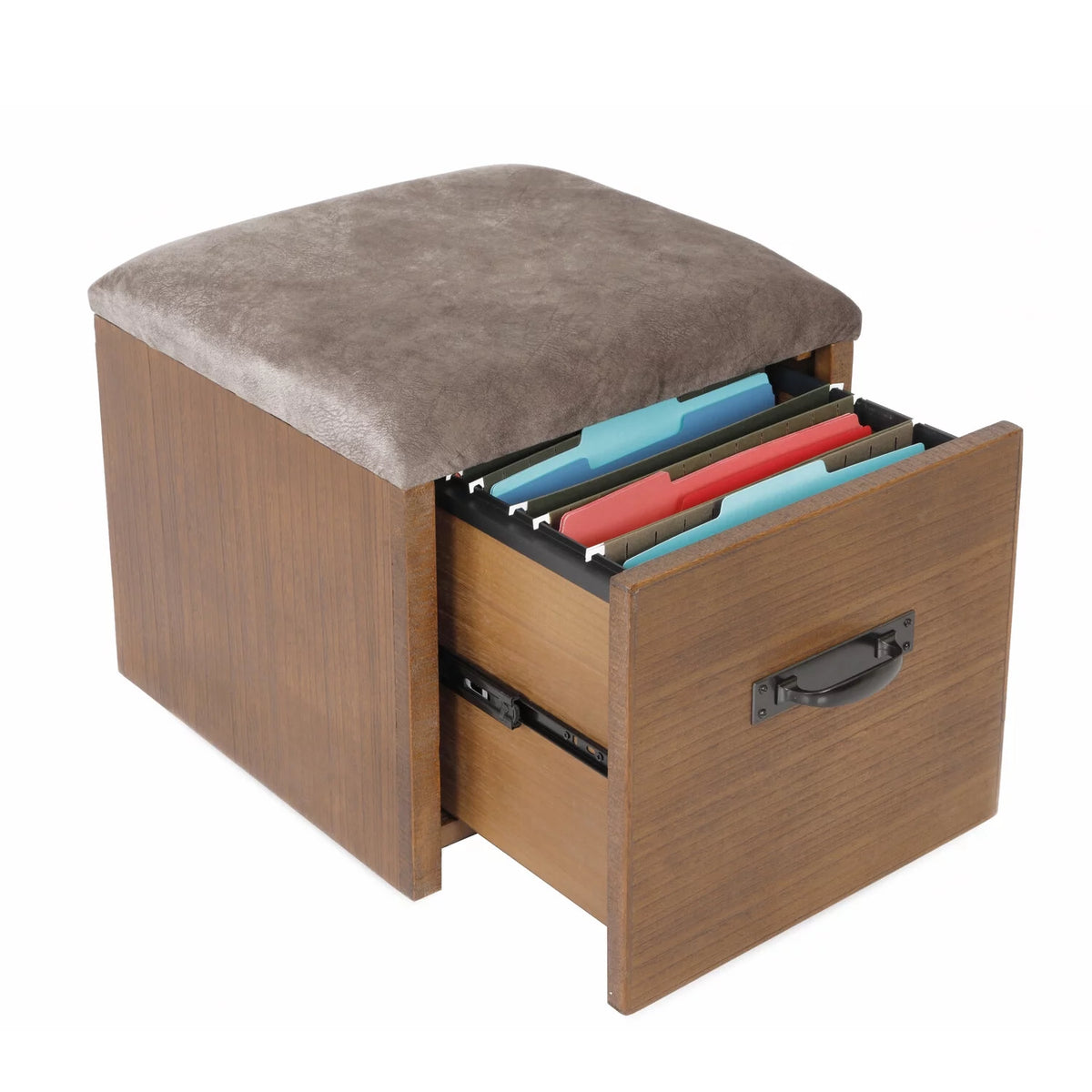 30 x 47.5 x 47.5 in Desk with USB Ports, File Cabinet and Machine Stand W5890