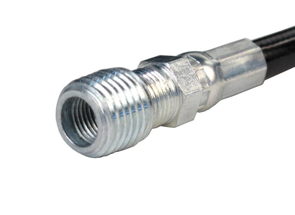 1/8in. x 100ft. 4800 PSI Thermoplastic Sewer Jetter Hose with 6.0 Orifice Button Nose Nozzle O872036