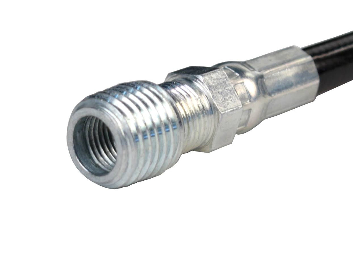 1/8in. x 100ft. 4800 PSI Thermoplastic Sewer Jetter Hose with 6.0 Orifice Button Nose Nozzle O872036