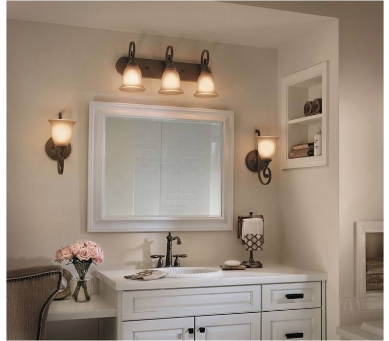 Brushed Nickel Four-Light Bath Fixture M7184