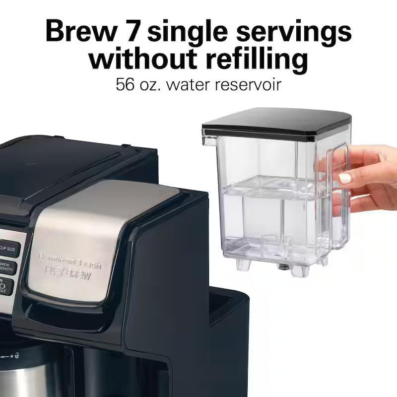 12-Cup Black and Stainless Steel Coffee Maker with Thermal Carafe C980