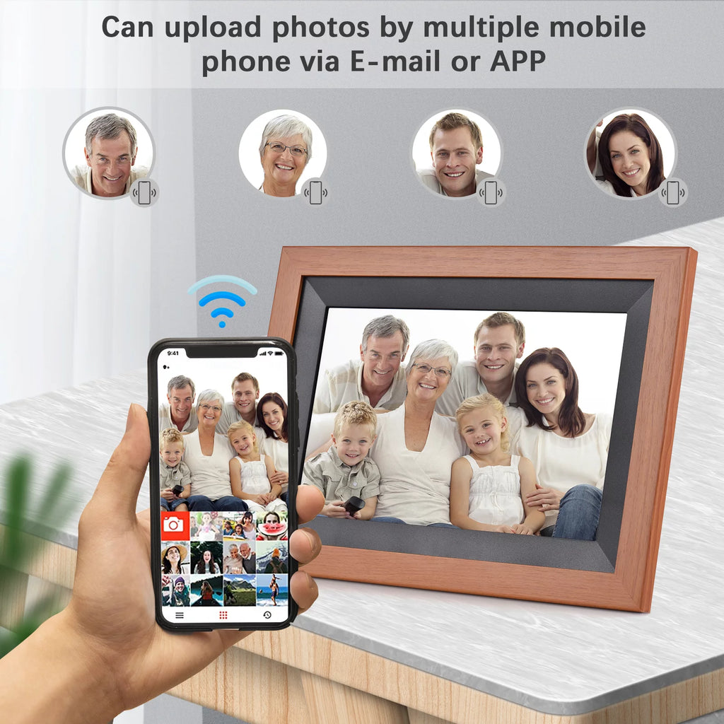 10.1 Inch WiFi Digital Photo Frame Touch Control 16GB Storage H479725