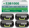 4 Pack Black High Yield Remanufactured Toner Cartridge U867375