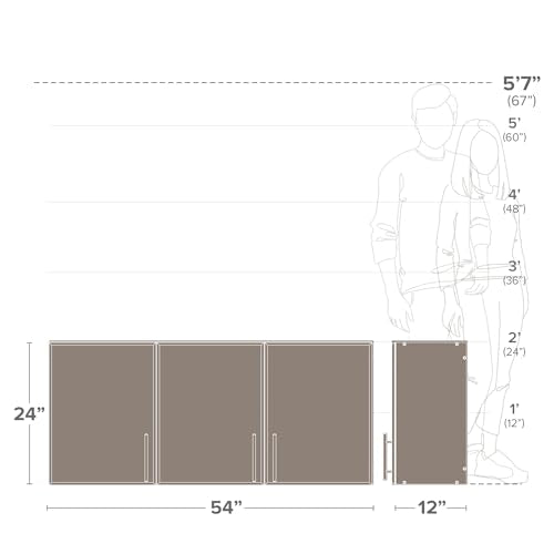 Light Gray Wall Mounted Storage Cabinet J78064