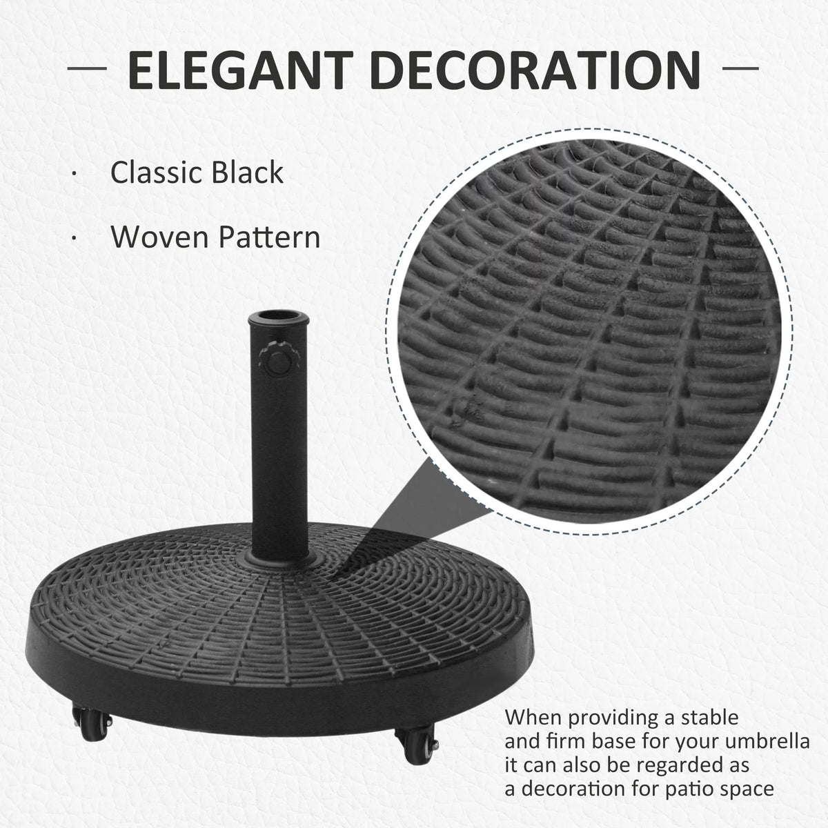 Black Umbrella Base E3002