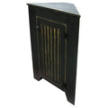 Antique Charcoal Gray Corner Storage Cabinet O4651