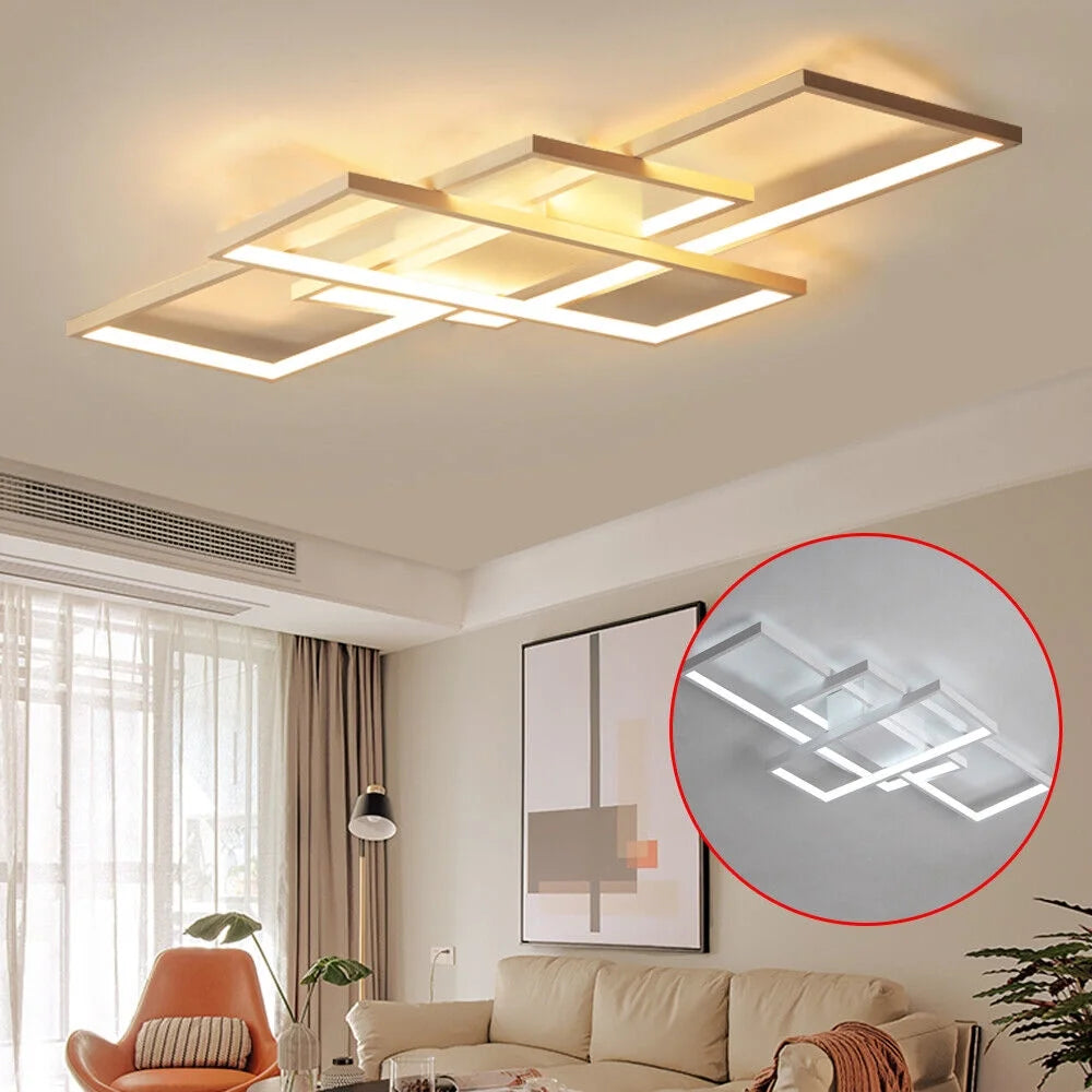 Modern LED Ring Flush Mount Ceiling Light Acrylic Lampshade M87924