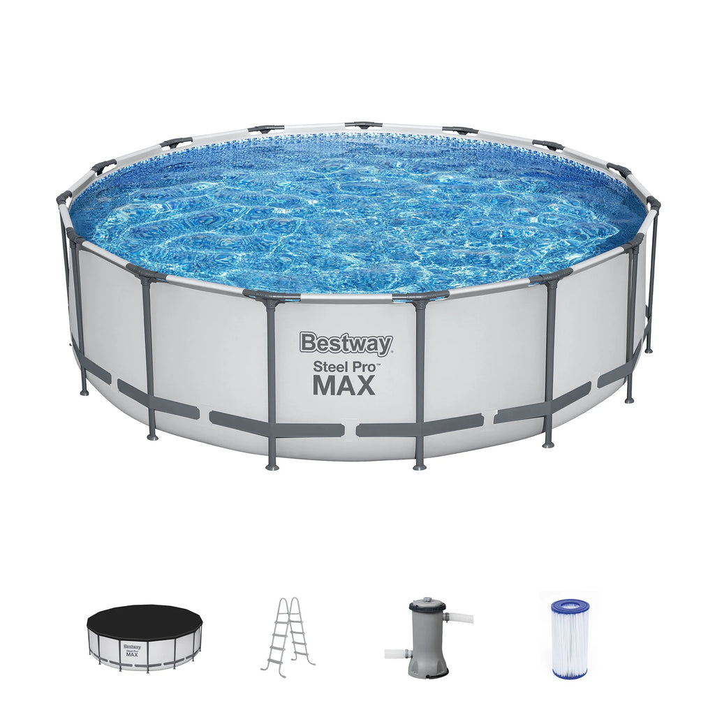 15' x 42 Round Above Ground Swimming Pool Set A385