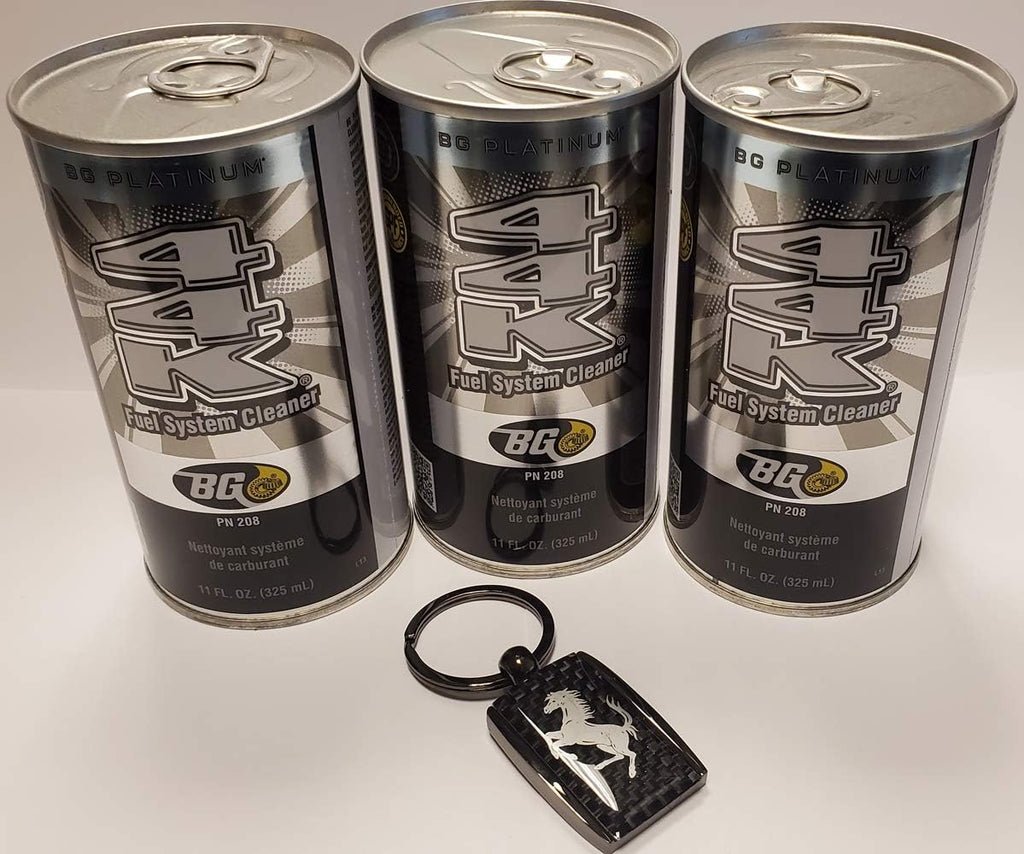 3 cans of BG 44K Platinum with Carbon Fiber Key Chain U23837