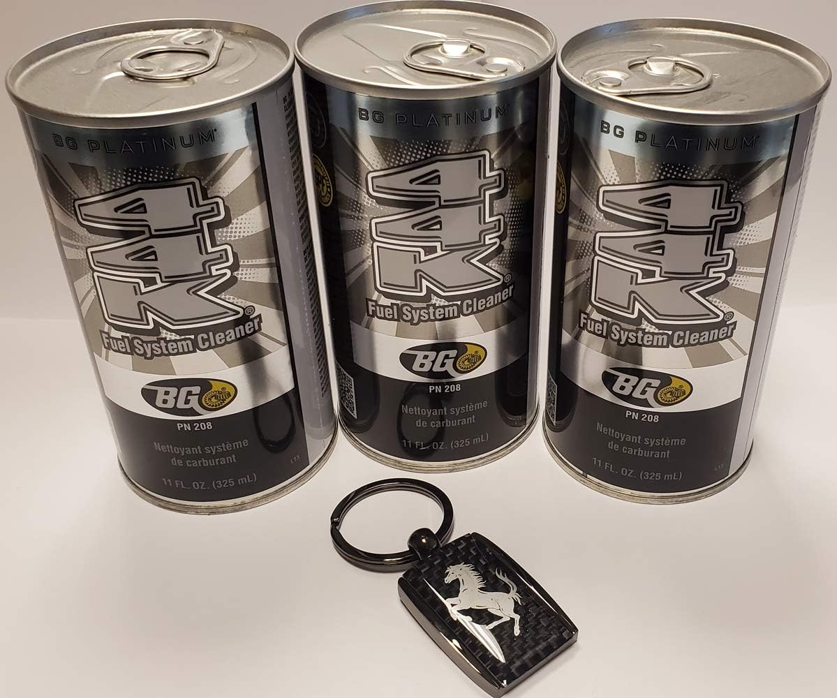 3 cans of BG 44K Platinum with Carbon Fiber Key Chain U23837