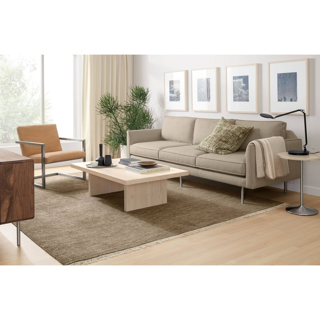 White Round End Table M293