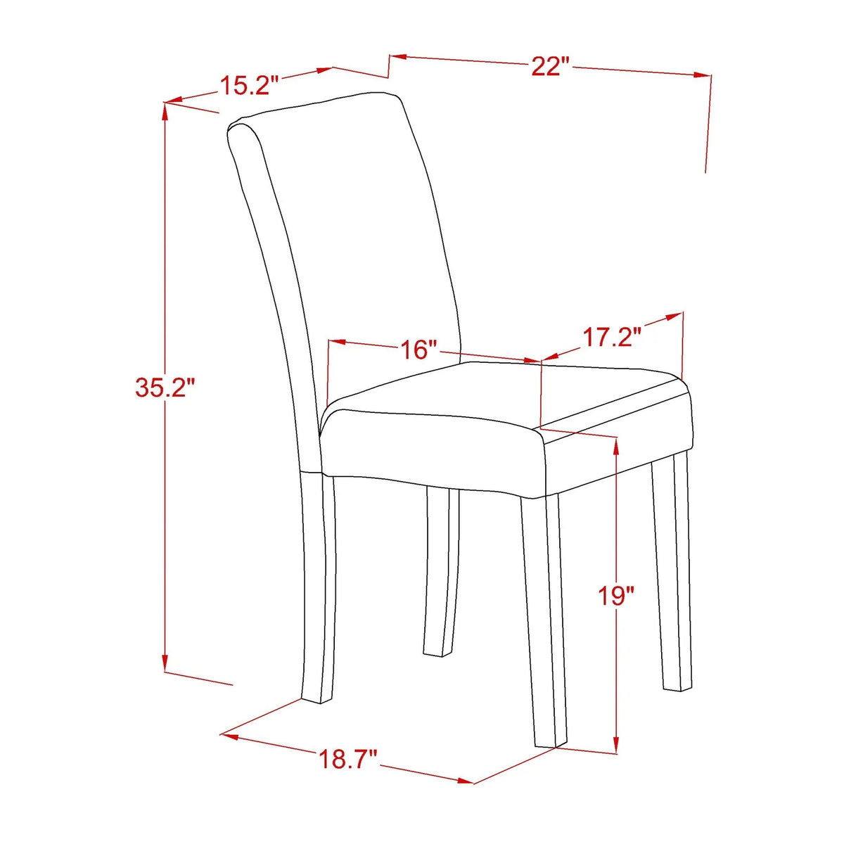 5 Piece Wood Dining Set V12349