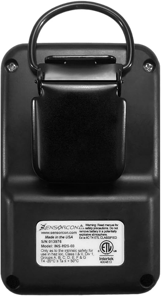 Hydrogen Sulfide Detector, Measures H2S 0-400 ppm, Waterproof O555