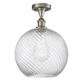 Brushed Brass Semi-Flush Mount Light T352