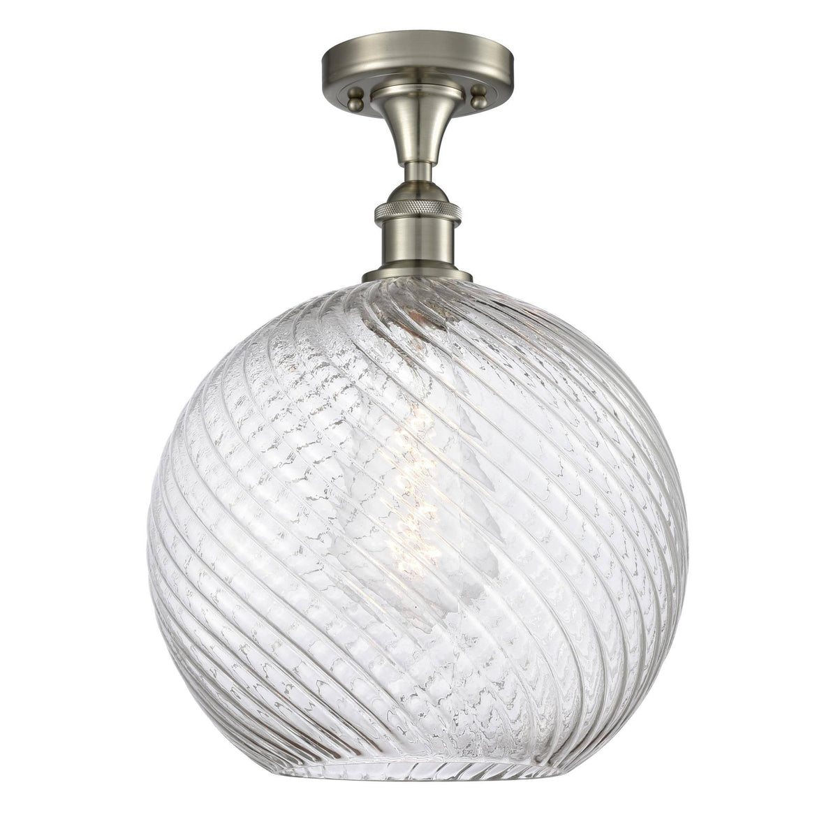 Brushed Brass Semi-Flush Mount Light T352