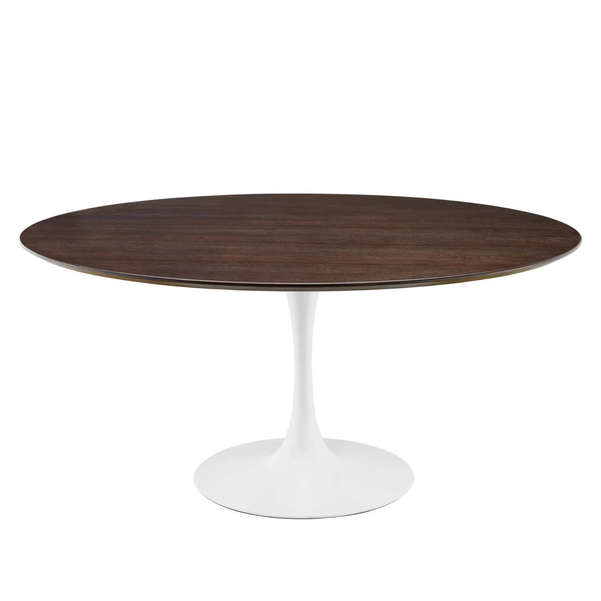 60" Round Wood Metal Dining Table O360