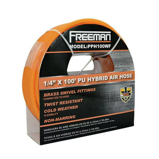 Polyurethane Polymer Hybrid 100-Foot Air Hose with 1/4 in. NPT Fittings E307