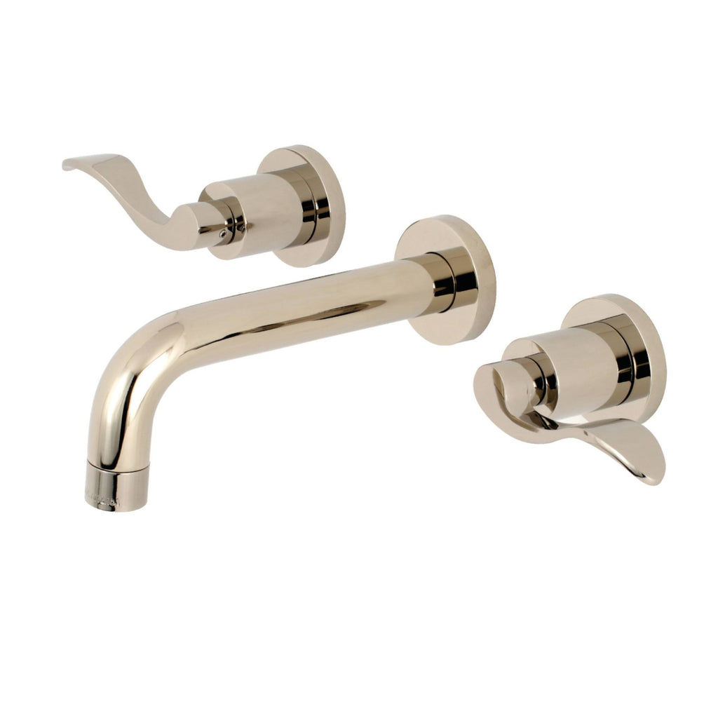 Polished Nickel Wall Mount Bathroom Faucet G654