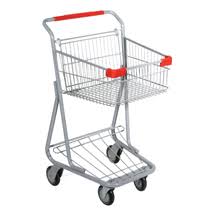 Gray Wire Shopping Cart X78099