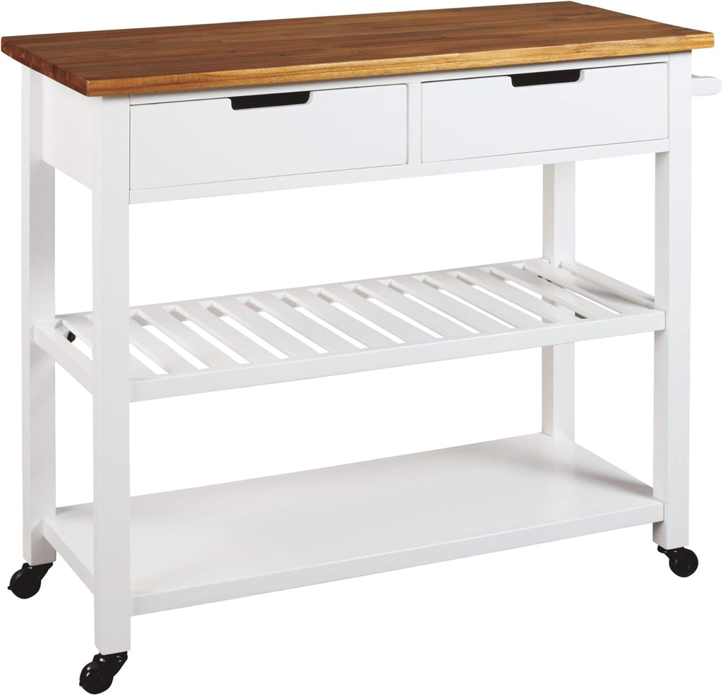 White Kitchen Bar Cart J37879