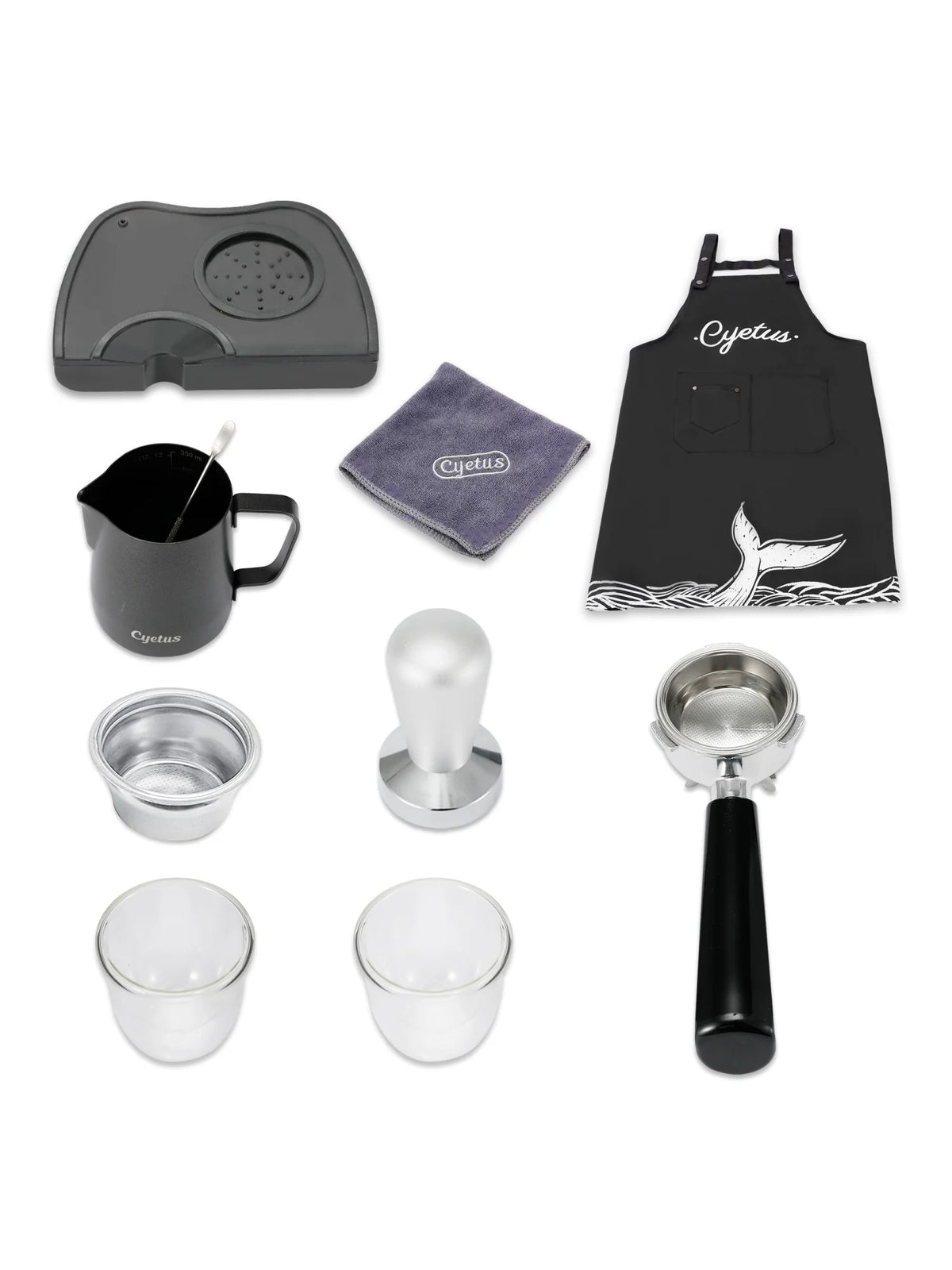 All in One Espresso Machine with Coffee Grinder and Milk Steam Wand O21796