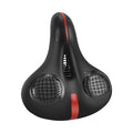 Black and Red Bike Saddle K2210