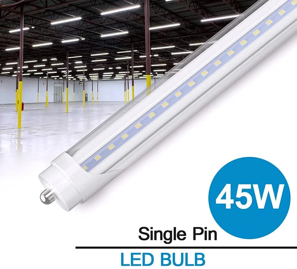 T8 LED Tube Light 8ft Fa8, 45W 5000K, 8-Pack C7812