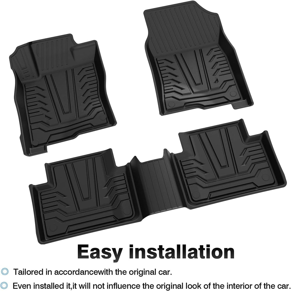 TPE Non-Slip Car Floor Mats Full Set A58619