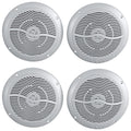 6.5 1200 Watt Waterproof Marine Boat Speakers 2-Way Silver E80503