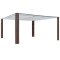 Brown Poly Rattan Garden Canopy Gazebo T26125