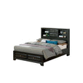 Gray King Storage Bed Q442968