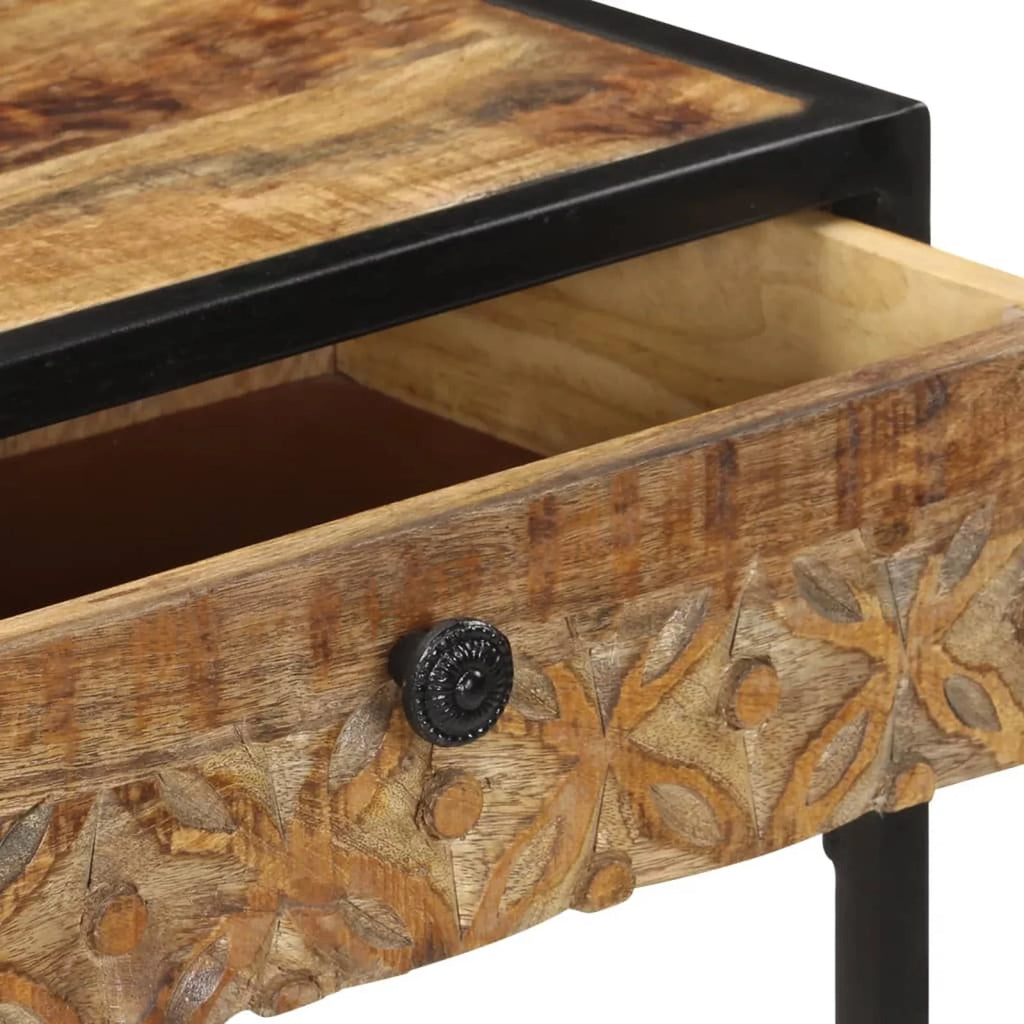 39.4"x13.8"x29.5" Solid Mango Wood Console Table X7278