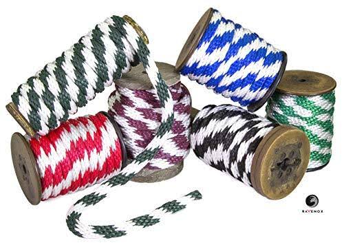 Hunter Green & White Braided Utility Rope, 1/2 inch x 250 Feet Z766381