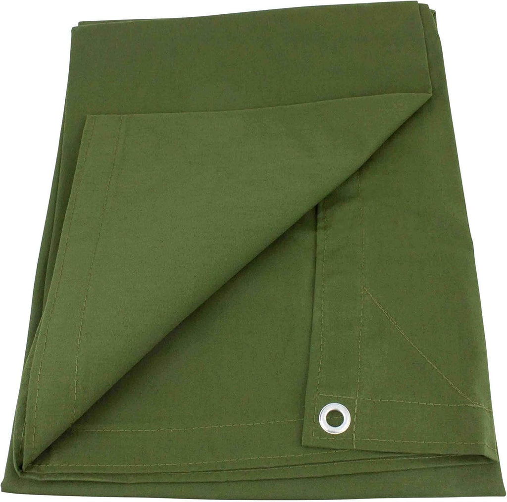 Green Canvas Tarp 12oz Water Resistant 12' x 16' O4587