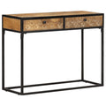 39.4"x13.8"x29.5" Solid Mango Wood Console Table X7278